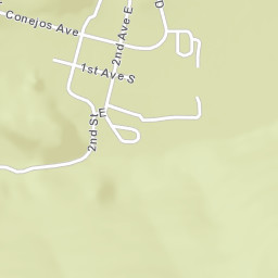 Platoro Colorado Street Map