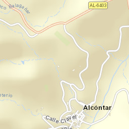 Alcóntar Street Map