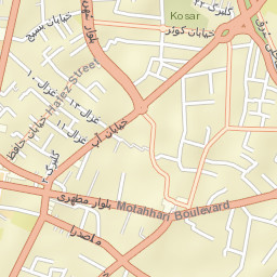 Bonab Street Map