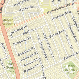 2452-2498 Homestead Rd, Santa Clara, CA 95050, USA Street Map