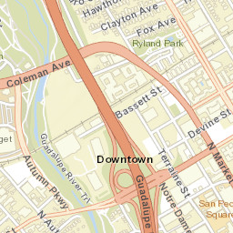 San Jose, California Street Map