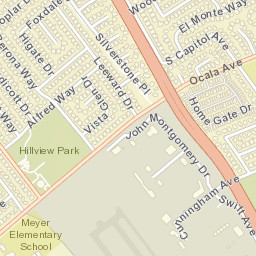 Ocala Ave, San Jose,California Street Map