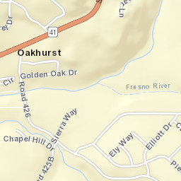 40488-40530 State Highway 41, Oakhurst Street Map