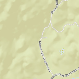 Mono Hot Springs California Street Map
