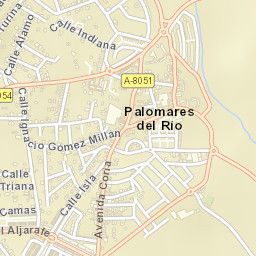 Palomares del Río Street Map