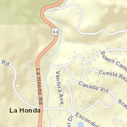 3-3365 Sears Ranch Road, La Honda, CA Street Map