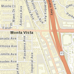 Monta Vista California Street Map