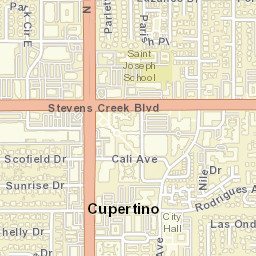 20425 Stevens Creek Boulevard, Cupertino Street Map