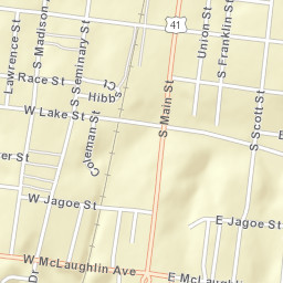 299 W Lake St Madisonville, Kentucky Street Map