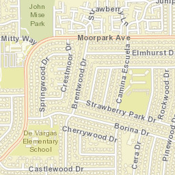 4952-5012 Mitty Avenue San Jose CA Street Map