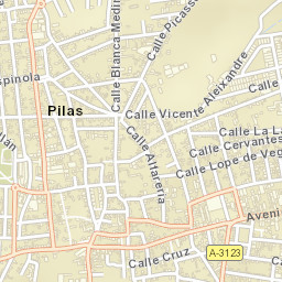 Pilas Street Map