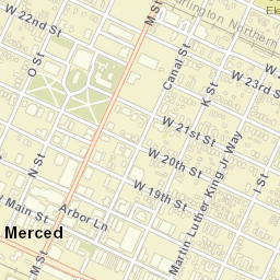 1701 Martin Luther King Jr Way, Merced Street Map
