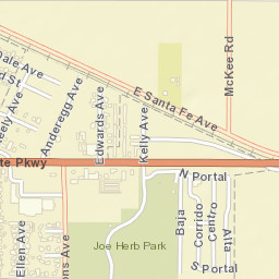 2101-2175 N Parsons Ave, Merced, CA Street Map