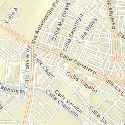 Coria del Río Street Map