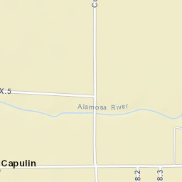 Capulin Colorado Street Map