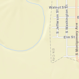 Washington St Elk City Kansas Street Map