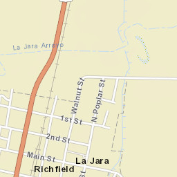 La Jara Colorado Street Map