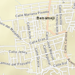 Benamejí Street Map