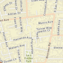 San Tomas California Street Map