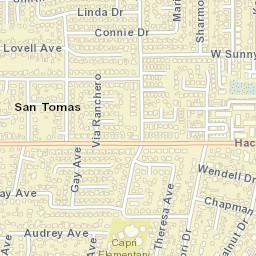 981-999 Vía Ranchero Campbell CA Street Map