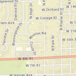 712-798 West Harvey Avenue Wellington KS Street Map