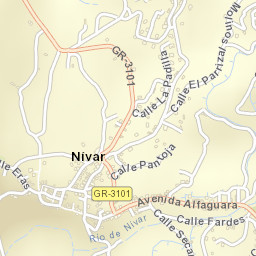 Nívar Street Map