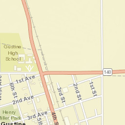 Gustine California Street Map