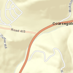 Coarsegold California Street Map