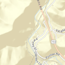 Clyde D. Bowling Bridge, VA-102, Bluefield Street Map