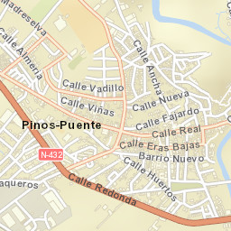 Pinos Puente Street Map