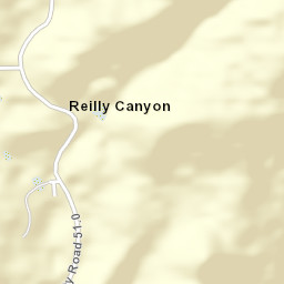 Reilly Canyon Colorado Street Map