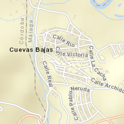 Cuevas Bajas Street Map