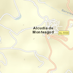 Alcudia de Monteagud Street Map