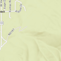 Alpine Dr Bishop California Street Map