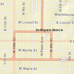 300 North Pennsylvania Avenue, Independence Street Map