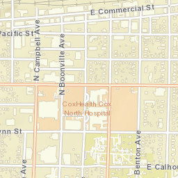 401-449 W Division St Springfield MO Street Map