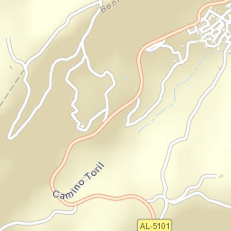 Benizalón Street Map