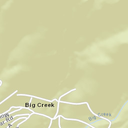 Big Creek California Street Map
