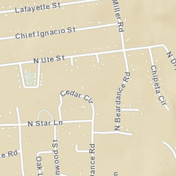 Towaoc Street Map