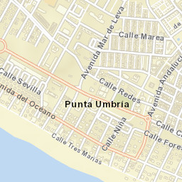 Punta Umbría Street Map