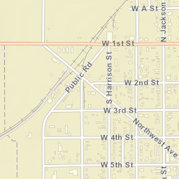 543 Northwest Ave Hugoton, Kansas Street Map