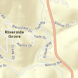 Riverside Grove California Street Map