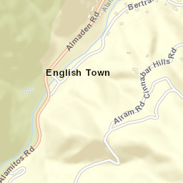 New Almaden California Street Map