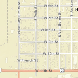 1036 W City Limits St Hugoton, Kansas Street Map