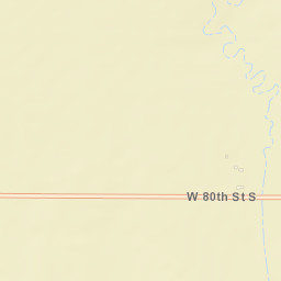 W 80th Street South, Wellington, KS Street Map