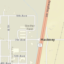 7th Ave Winfield, Kansas Street Map