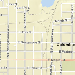 110-198 W Maple St Columbus KS Street Map