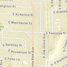 2317-2327 South Oak Grove Avenue, Springfield, MO Street Map