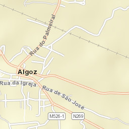 Algoz Street Map