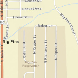 U.S. 395, Big Pine, CA 93513, USA Street Map